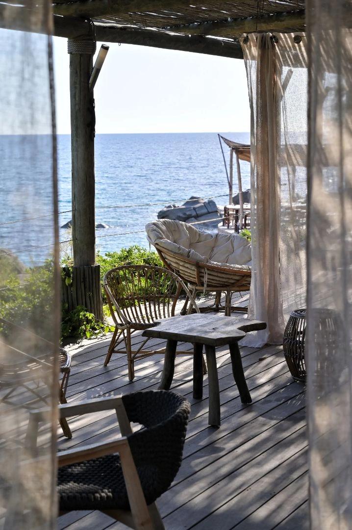Bar à Olmeto plage avec vue panoramique