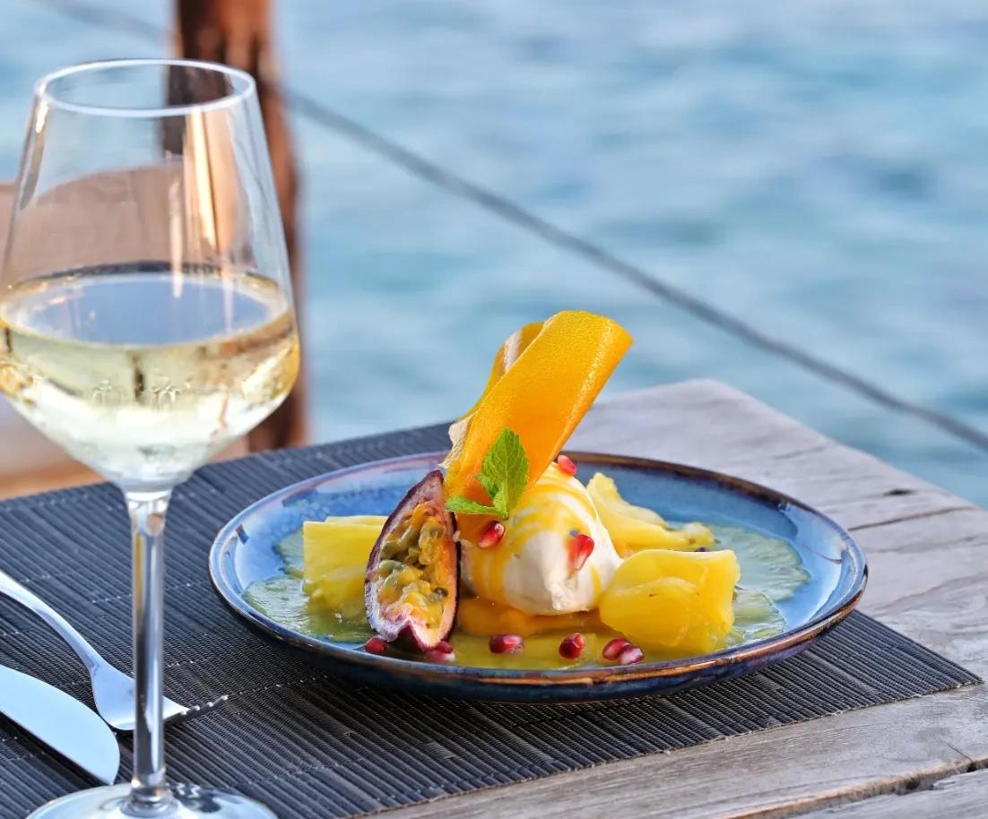 Restaurant avec vue sur la mer en corse-du-Sud